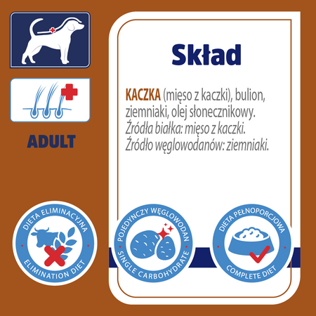 Karma mokra dla psa VET RESPONSE VETERINARY DIET HYPOALLERGENIC kaczka puszka 400 g