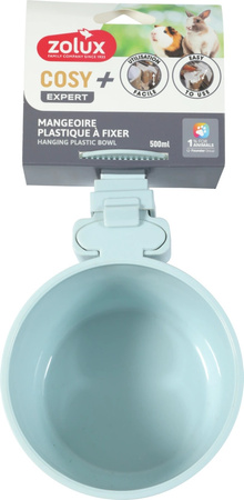 ZOLUX Karmnik plastikowy dla małych ssaków COSY 500ml niebieski