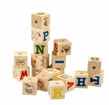 DUVO+ ZAB.GRYZOŃ DREWNIANE KOSTKI 9szt    /18 1717092