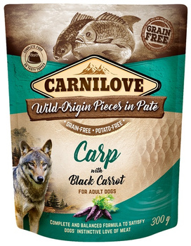 CARNILOVE PIES sasz.300g CARP & BLACK CARROT  / 12
