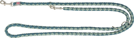Cavo, smycz regulowana, dla psa, petrol/szałwiowy S–M: 2.00 m/o 12 mm