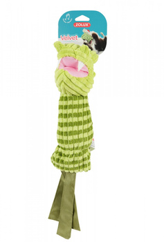 *- ZOLUX Zabawka dla psa  VELVET krokodyl Olga 9,5x14x45 cm kol. zielony