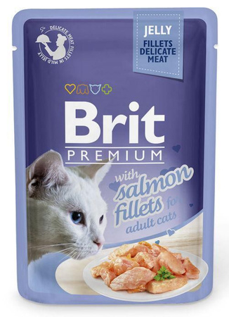 BRIT PREMIUM KOT sasz.85g żel SALMON FILLET
