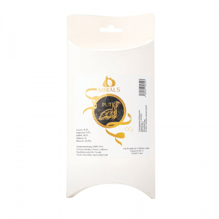 MIRALS Pute Snack - przysmaki treningowe z mięsa indyka (100g)