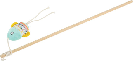 Zolux Zabawka dla kota wędka ryba KALI kol. zielony 40 cm