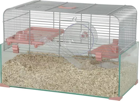 ZOLUX Klatka dla małych gryzoni Panas Colour 50 kol. różowy