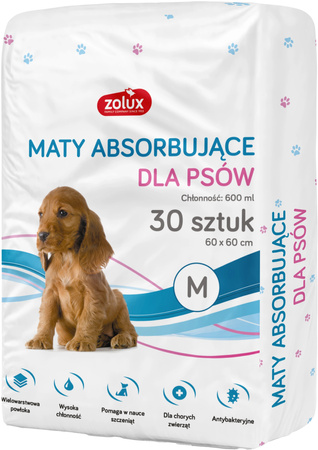 ZOLUX Podkłady higieniczne dla psa do nauki czystości 60 x 60 cm - 30 sztuk