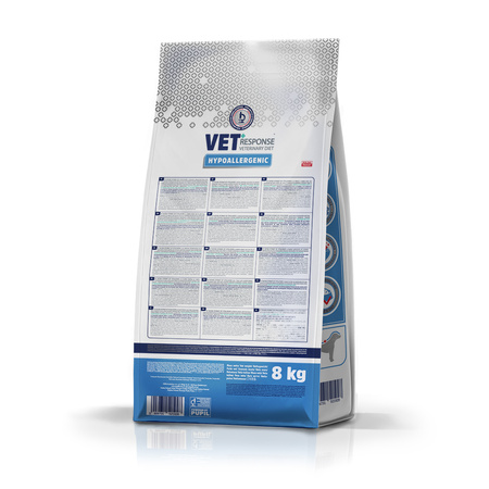 Karma sucha dla psa VET RESPONSE VETERINARY DIET HYPPOALERGENIC 8 kg