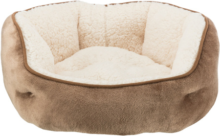 Cosma, legowisko, dla psa/kota, okrągłe, brąz/beż, śr. 60 cm