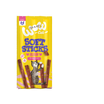 WOW CAT Soft Sticks Huhn - miękkie przysmaki z kurczakiem dla kota (6x5g)