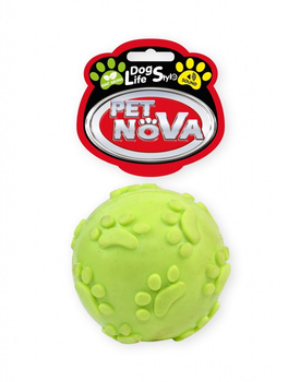 PET NOVA TPR SOUNDBALL YELLOW 6cm    /10