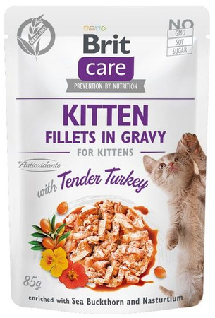 BRIT CARE KOT sasz.85g FG KITTEN TENDER TURKEY /24