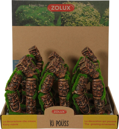 Zolux Ozdoba do akwarium totem 2 KIPOUSS z nasionami 7,7x5,6x13,8 cm