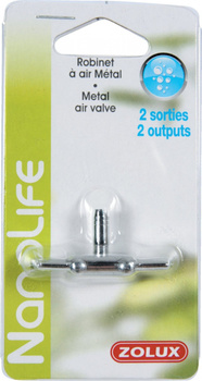 ZOLUX Zaworek, zawór metalowy z regulacją przepływu 2 wyjscia
