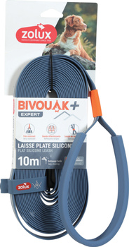 ZOLUX Smycz płaska dla psa silikonowa BIVOUAK niebieska 10m