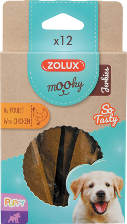 Zolux Przysmak dla szczeniąt MOOKY Puppy JERKIES z kurczakiem x 12