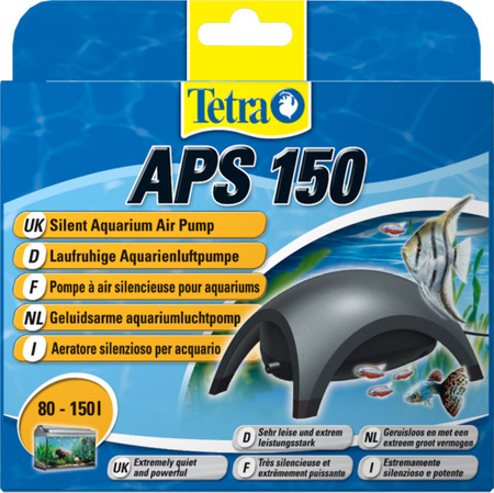 TETRA Aquarium Air Pumps APS 150 pompa napowietrz.czarna 80-150l jedno wyj.