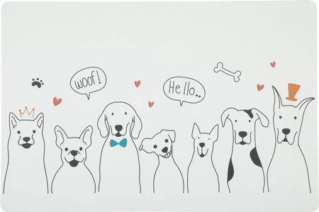 ZOLUX Podkładka pod miski dla psa czysta podłoga wzór psy L 60x40 cm