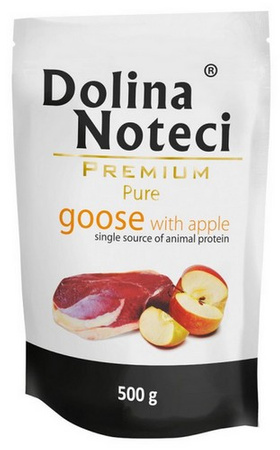 Dolina Noteci Premium Pies Pure Gęś i jabłko saszetka 500g