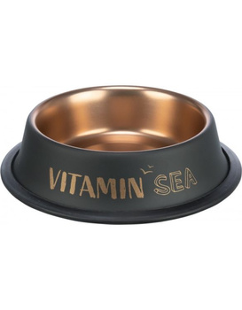 TX-24303 MISKA METAL NA GUMIE BE NORDIC   CZARNY/BRĄZ 0,2L/15cm