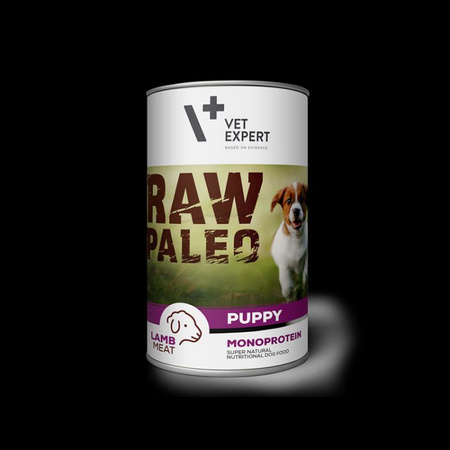 RAW PALEO karma wilgotna dla szczeniąt - jagnięcina 400g