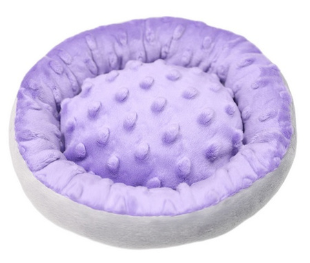 MIMIKO Pets Legowisko okrągłe mini 20cm wrzosowe