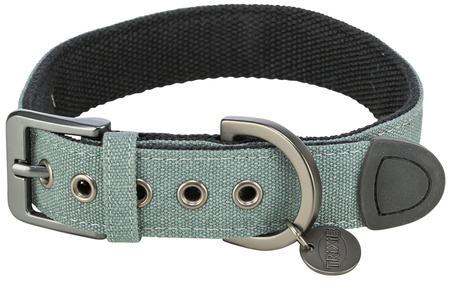 CityStyle, obroża, dla psa, bawełna, szałwiowa, XS–S: 25–32 cm/25 mm, szeroka