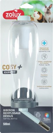 ZOLUX Poidełko dla gryzonia napełniane od góry COSY 500ml niebieskie