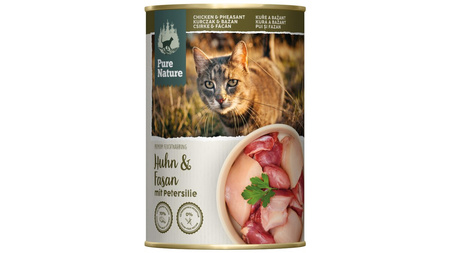 PURE NATURE CAT Huhn Fasan - kurczak z bażantem dla dorosłych kotów 400g