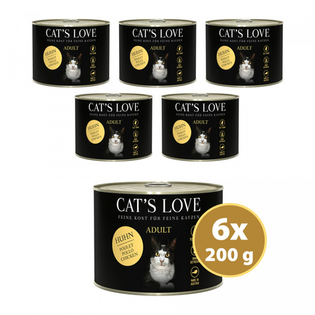 CAT'S LOVE Huhn - kurczak z olejem lnianym i pokrzywą 200g