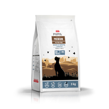 Karma sucha dla psa PUPIL Premium M&L bogata w szprotkę z ziemniakami 3 kg