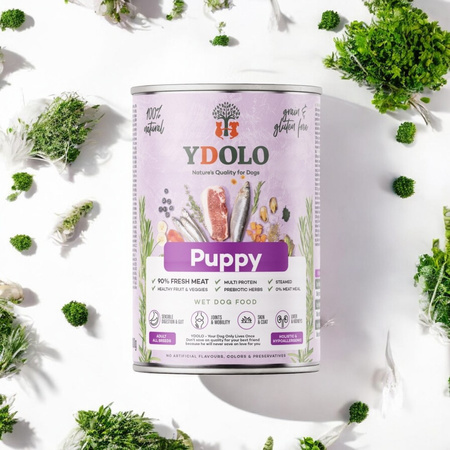 YDOLO Puppy - wieprzowina Iberico i ryby - mokra karma dla szczeniąt (400g)