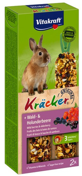 Vitakraft Kracker 2szt Królik Owoce leśne/czarny bez 112g [10624]