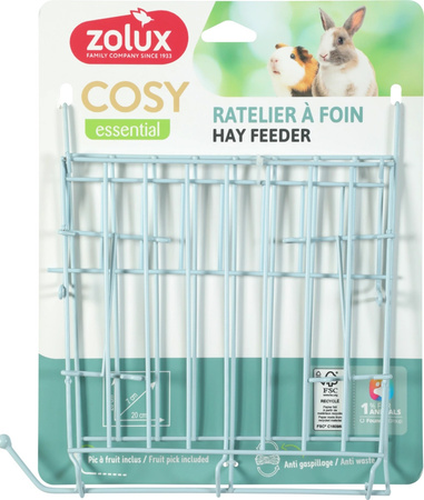 ZOLUX Paśnik na siano dla królika kawii metalowy XL COSY niebieski