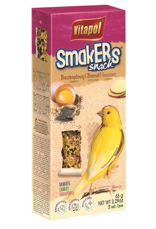 Vitapol Smakers dla kanarka - biszkopt z makiem 2szt [2514]