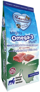 Renske Mighty Omega-3 Plus -świeży indyk z kaczką tłoczona na zimno (15 kg)