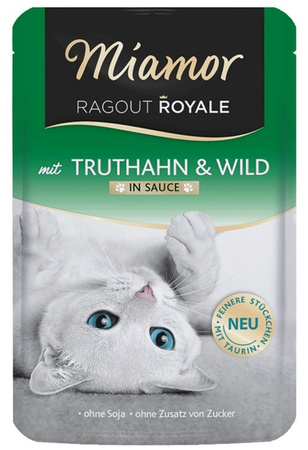 Miamor Ragout Royale z Indykiem i Dziczyzną w sosie saszetka 100g