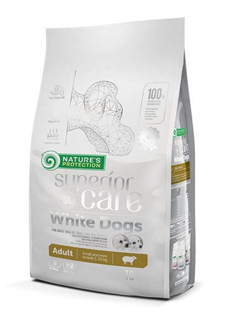 NATURES PROTECTION PIES  10kg  SC  WHITE  DOGS ADULT small & mini breeds      /40