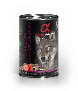 Alpha Spirit JESIOTR Z TRUSKAWKAMI 400g