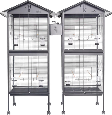 ZOLUX Woliera dla ptaków CHIC DUO czarna H165