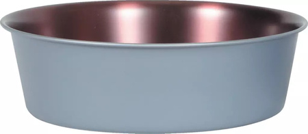 ZOLUX Miska dla psa i kota COPPER 600 ml szaro stalowo miedziana