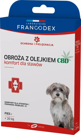 Francodex PL Obroża z olejkiem CBD 60 cm dla psa poniżej 20 kg - 1 szt.
