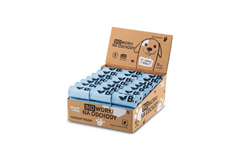 STARCHBAG Kompostowalne BIOworki na odchody 63 rolki x 15szt, kol. błękit