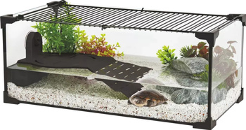 ZOLUX Aquaterrarium dla żółwi wodnych KARAPAS AQUA PRO 50x25x20 czarne