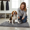 ZOLUX Dywan ręcznik dla psa z rękawicą mikrofibra do suszenia 100x70 szary