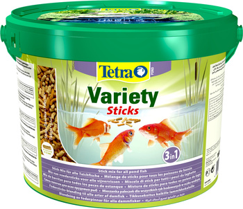 TETRA Pond Variety Sticks 10 L Pokarm dla ryb stawowych w oczku wodnym
