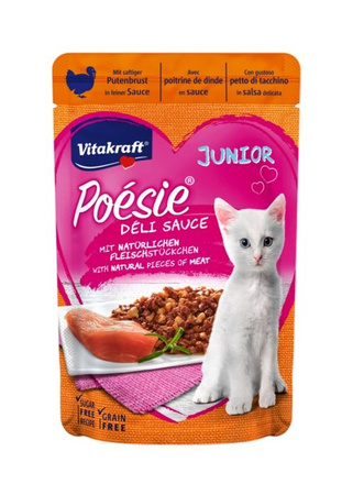Vitakraft Poesie Deli Sauce Junior indyk saszetka 85g