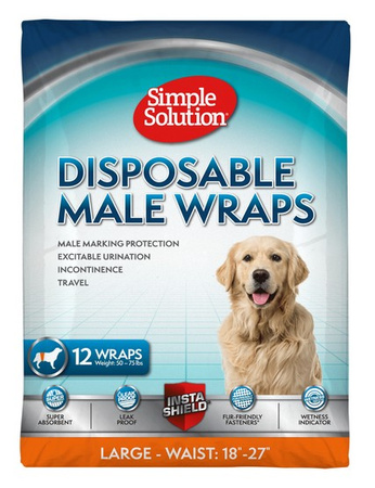 Simple Solution Pieluchy jednorazowe dla psów L 12szt.