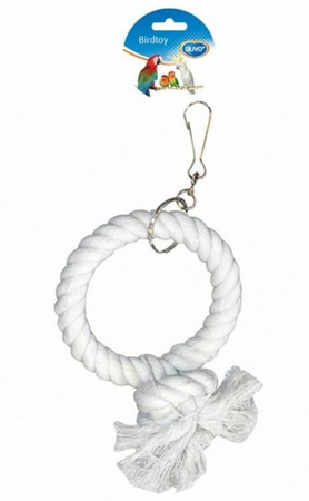 DUVO+ ZABAWKA DLA PTAKÓW RING ZE SZNURA 17cm 4745004
