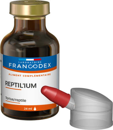 FRANCODEX Wapno dla żółwi i gadów, wzmacnia skorupę i szkielet 24 ml